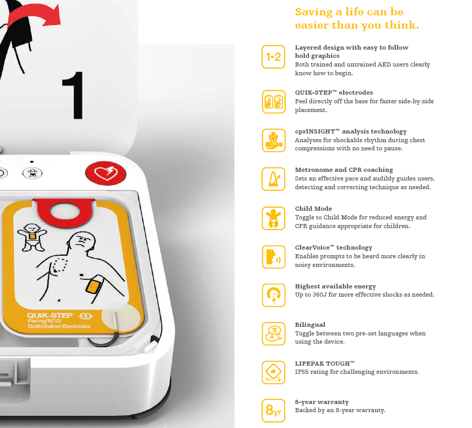 Lifepak CR2 Wi-Fi AED