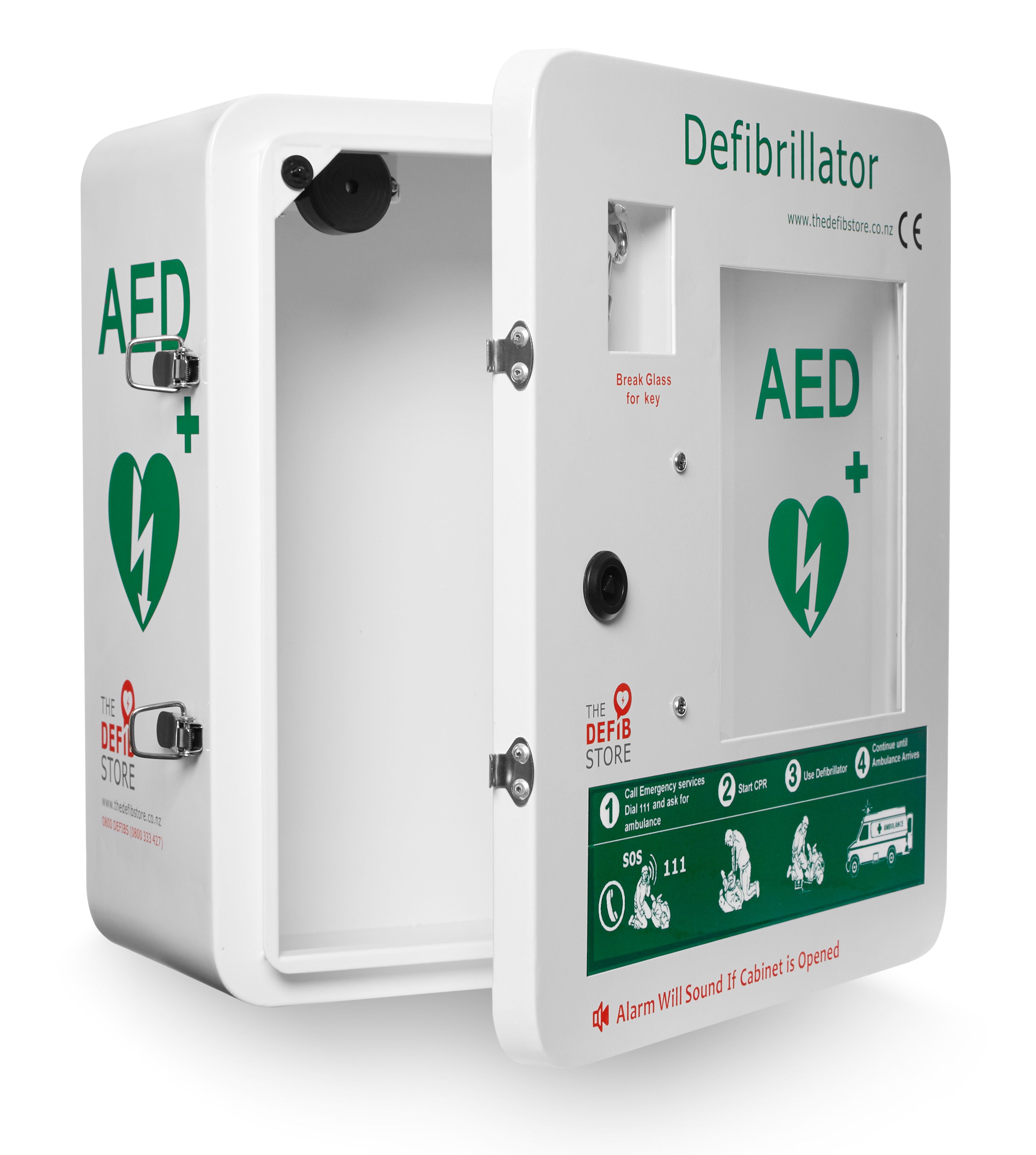 Rural/Tourism Defibrillator Package- Break Glass Cabinet