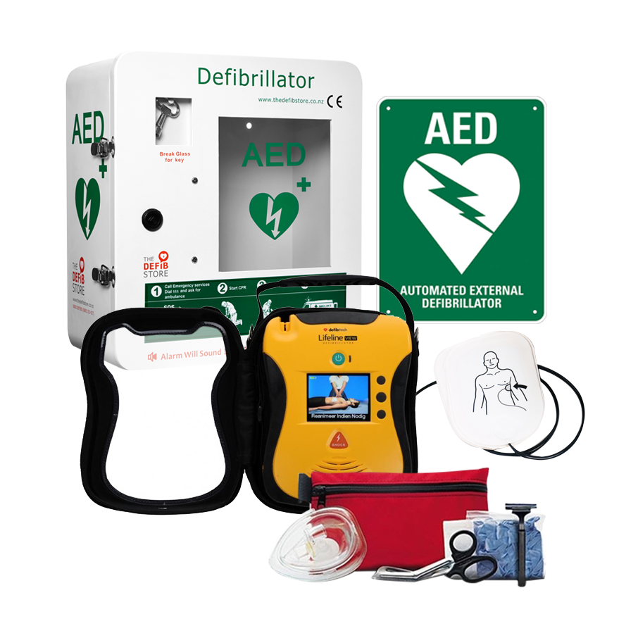 Rural/Tourism Defibrillator Package- Break Glass Cabinet