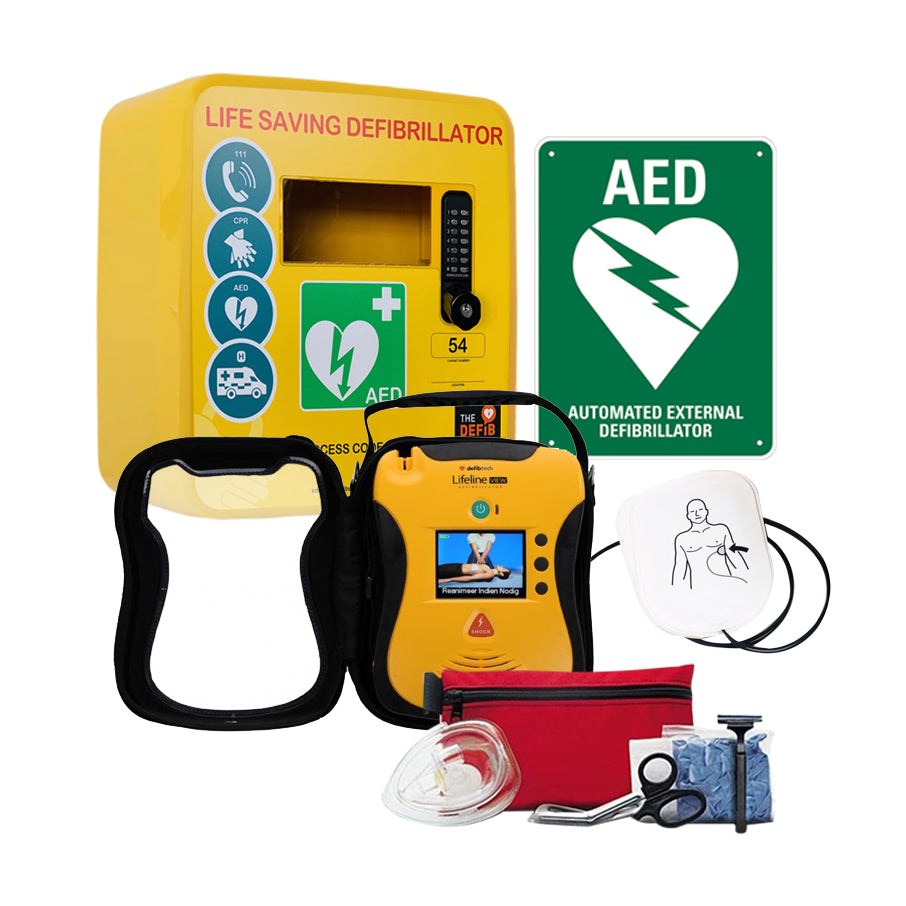 Rural/Tourism Defibrillator & Cabinet Package