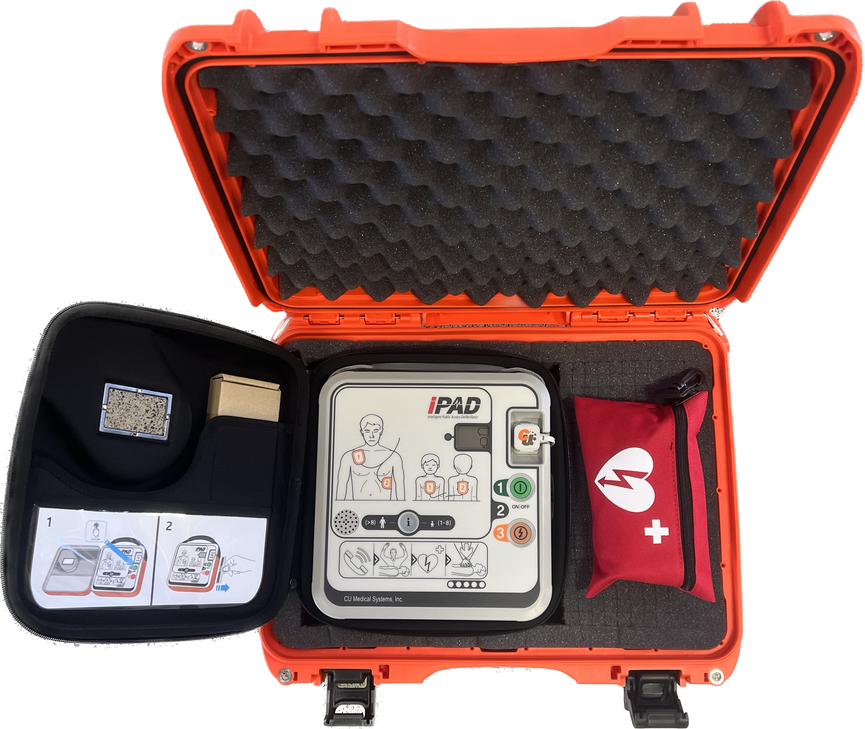 Waterproof Case & IPAD SPR Defibrillator Package