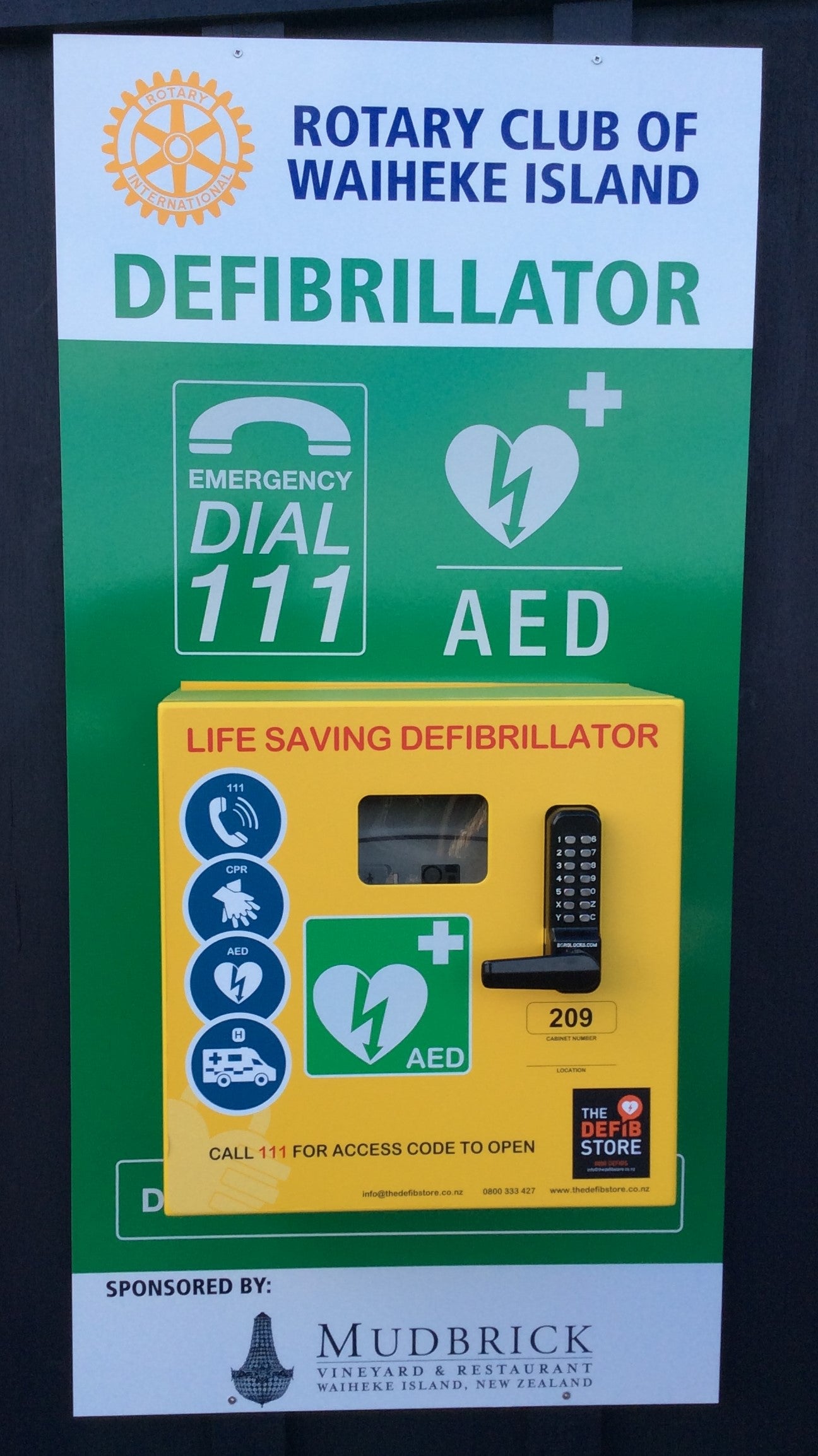 Corporate & Community Defibrillator & Cabinet Package