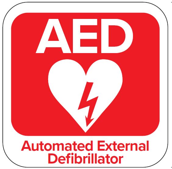 Defibrillator Sign Sticker Small AED (Defib) Sticker – The Defib Store